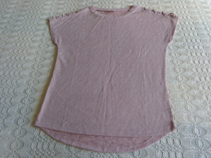 Vintage - Shirt, Feinstrick, Gr. XS bzw. ca. Gr. 34, altrosa, Amisu