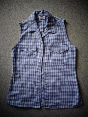 Vintage - Mädchen Bluse Jeansbluse, Arizona, Gr. 164 