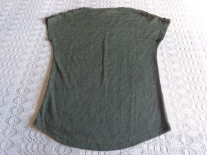 Vintage - Shirt, Feinstrick, Gr. XS bzw. ca. Gr. 34, khaki, Amisu Bild 2