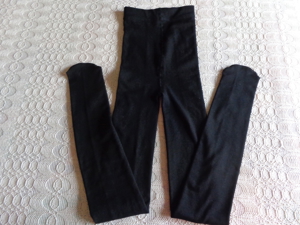 Thermostrumpfhose, schwarz, kleine Größe, ca. Gr. XS bzw. ca. Gr. 34