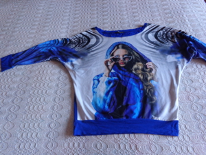 Damenshirt - Shirt, Gr. M bzw. ca. Gr. 36/38, royalblau, Marke: VDP