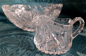 Konvolut von schönen Vintage Kristallglas Artikeln- ein toller Blickfang für Ihren Kaffeetisch Bild 4