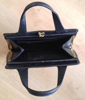 Klassische schwarze Damen-Handtasche, NEU! Bild 2