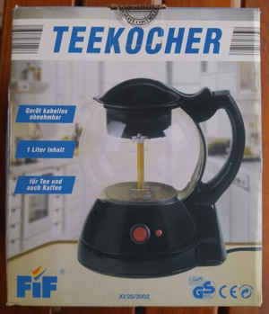 Tee- Kaffeekocher FiF, Neu, unbenutzt, OVP Bild 1