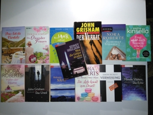 13 Romane Sammlung Nora Roberts, Grisham, Beckett, Kinsella Bild 1