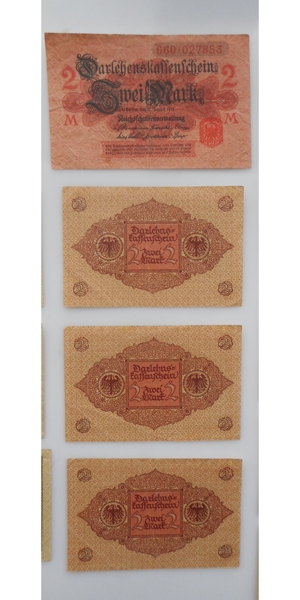 Konvolut - Reichsbanknote - Notgeldschein - Darlehnskassenschein Bild 5