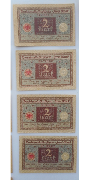 Konvolut - Reichsbanknote - Notgeldschein - Darlehnskassenschein Bild 4