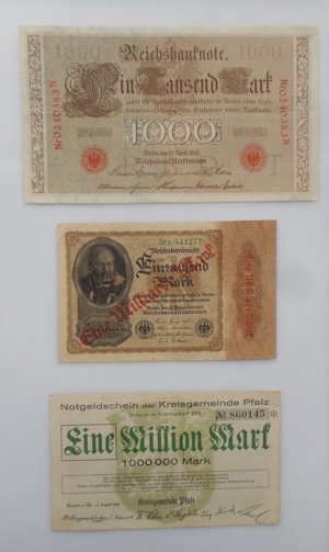 Konvolut - Reichsbanknote - Notgeldschein - Darlehnskassenschein Bild 2