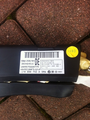 VW Touran 1T 2005 Airbag  Kopfairbag 1T0880741D   1T0 880 742D Bild 4