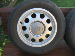 4Stück original Audi A3 Alufelgen Mit Rest Bereifung 4-5 mm. Bild 9