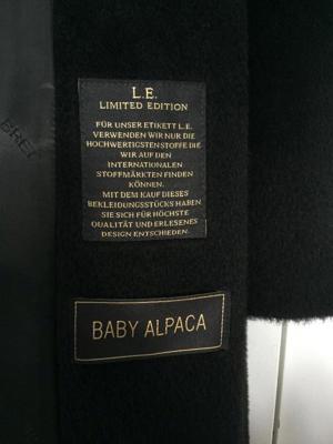 Baby Alpaca Mantel schwarz Bild 3