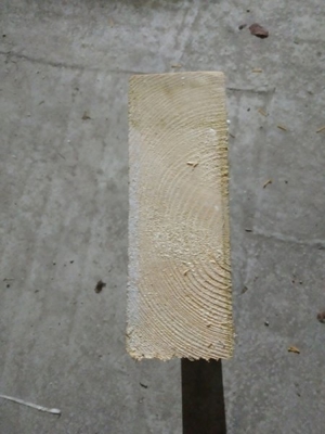 Holz Balken 19x8 cm. 14x9cm