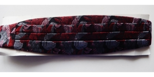 Schärpe weinrot/grau-bunt ca. 60 cm lang NEU / auch für Fasching