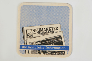 BIERDECKEL Neumarkter Nachrichten Bierfilz Untersetzer Sammlerstück
