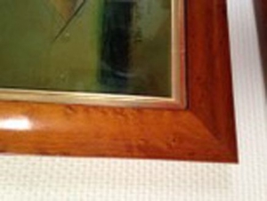 zwei Ahornrahmen Antik -Bilder mit Schiffmotiv Bild 4