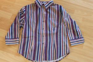 Damenbluse Gr. 38 bunt gestreift - elegant - Fashion Concept