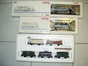 Märklin HO MHI neu 2 Loks 83307 T18 3412 T5 u.4510 Wagenset..