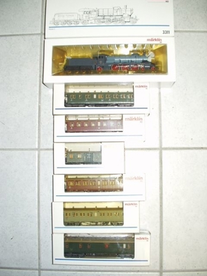 Märklin HO neu analog Schnellzug Württemberg mit 3311 Dampflok Bild 1