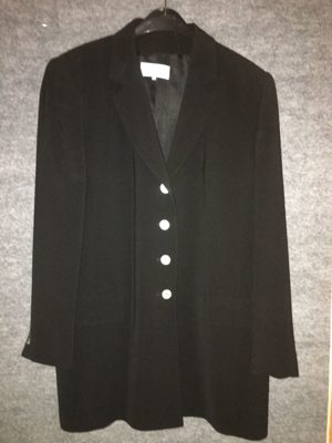 Damen Long Blazer schwarz Gr. 42 Bild 8