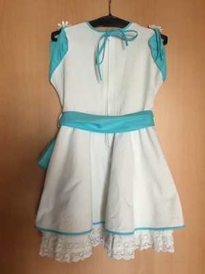 Festliches Mädchen Sommerkleid Gr. 128 Bild 4