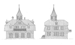 Historischer Natursandstein-Bahnhof von 1860 - Natursteine, abgebaut - zu verkaufen; Hausbau, Schloß Bild 5