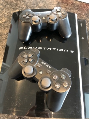 sony playstation 3 mit controller und spiele