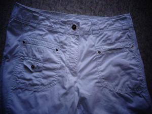 Damen Hose Caprihose Gr. 40 bzw. ca. Gr. M weiß NEU Bild 4