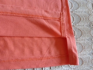 #Vintage Kapuzenshirt, Hoodie, Shirt, Longshirt, orange, Gr. 36/38 bzw. ca. Gr. S/M Bild 2