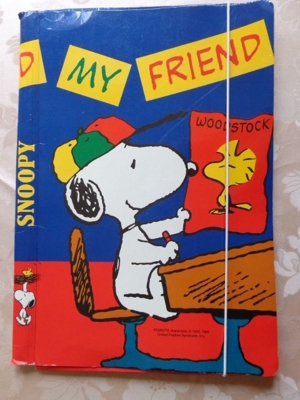 Kinderartikel Schulartikel Klappmappe mit Snoopy von den Peanuts Bild 1