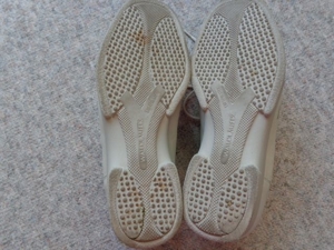 Damenschuhe Waldläufer Gr. 5 bzw. Gr. 38 ecru Leder, Fußbett Bild 7