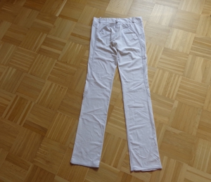 Vintage - Hose, weiß, dünn, leicht, Gr. L bzw. ca. Gr. 40, Low Waist, In-Stylefashion Bild 3