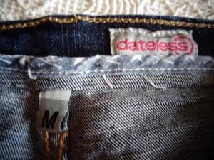 Shorts Jeans-Shorts dunkelblau Gr. M bzw. ca. Gr. 38, used-Look Bild 4