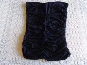 Vintage - Top, Tube-Top, Gr. XS bzw. ca. Gr. 34, schwarz, Amisu