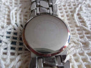 #Uhr, Quartz-Armbanduhr, Damen, silberfarben/türkis, nickelfrei, Marke: Excellanc Bild 3