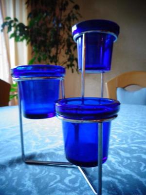Vintage - Deko Artikel Teelichthalter, 2 Dekoflaschen ab 2,00 Euro Bild 1