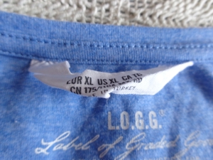 Herren - Shirt, T-Shirt, ca. Gr. M, blau, H&M, L.O.G.G. Bild 3