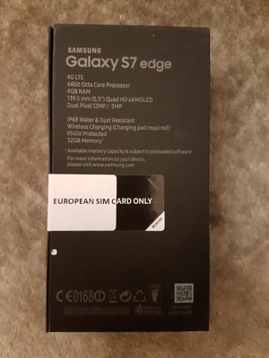 Samsung Galaxy S7 EDGE 32 GB 12 MP Smartphone Handy Gold NEU OVP! Bild 3