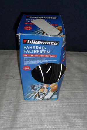 Fahrradreifen, Fahrradfaltreifen, 26 x 1,75, ETRTO 47-559, City Rad 26 , Bikemate