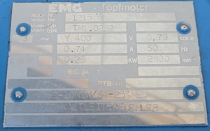 Stellantrieb EMG DREHMO DM60-A-32, Motor TM1.0262 Drehantrieb Aktor Aktuator Actuator Drehstrommotor Bild 7