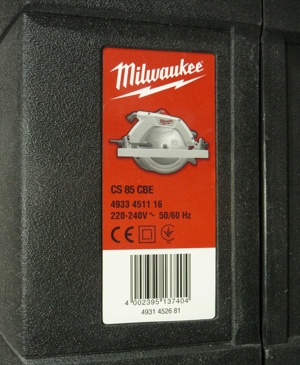 Leerkoffer MILWAUKEE für Handkreissäge CS 85 CBE, SB, Handwerkerkoffer, Maschinenkoffer, Koffer Bild 9