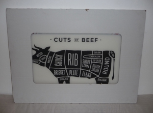 Küchenrückwand aus Glas Cuts of beef 90x65 cm, Glaswand, Rinder Motiv, Rind, Metzger, Butcher, BBQ Bild 3