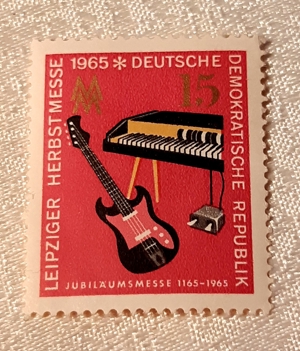 1965: DDR-Briefmarke, Leipziger Herbstmesse-Jubiläumsmesse!