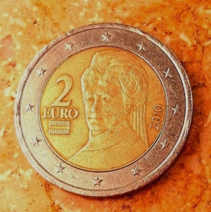 2010: 2 Euro, Österreich, v. Suttner, Fehlprägung! Bild 1