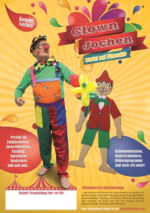 Kindergeburtstag- Spaß- Clown Jochen in Sachsen  Thür.  Sa. Anh.