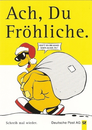 sehr schöne Postkarten mit Motiven zu Weihnachten und Sylvester, Sticker Herma Weihnachten Bild 2
