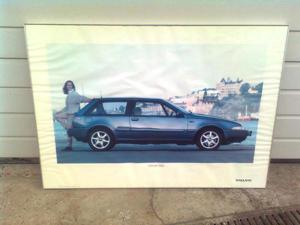 Poster , Bild , Volvo 480 , aus Autohaus Bild 1