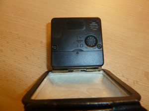 Junghans Reisewecker Traveller Quartz * vintage * Lederetui Bild 4