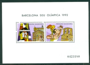 Andorra spanische Post Block 1 + 2 postfrisch Nr. 111-14 + 195-96 Bild 2