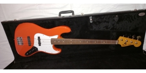 Fender Japan Classic 60s Jazz Bass Fiesta Red RW+Koffer,neu Bild 1