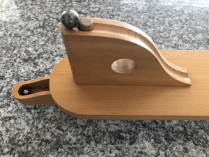 Original Tischkegelbahn von 1958, Vollholz, Buche, Löhmann, "Gut Holz" Bild 3